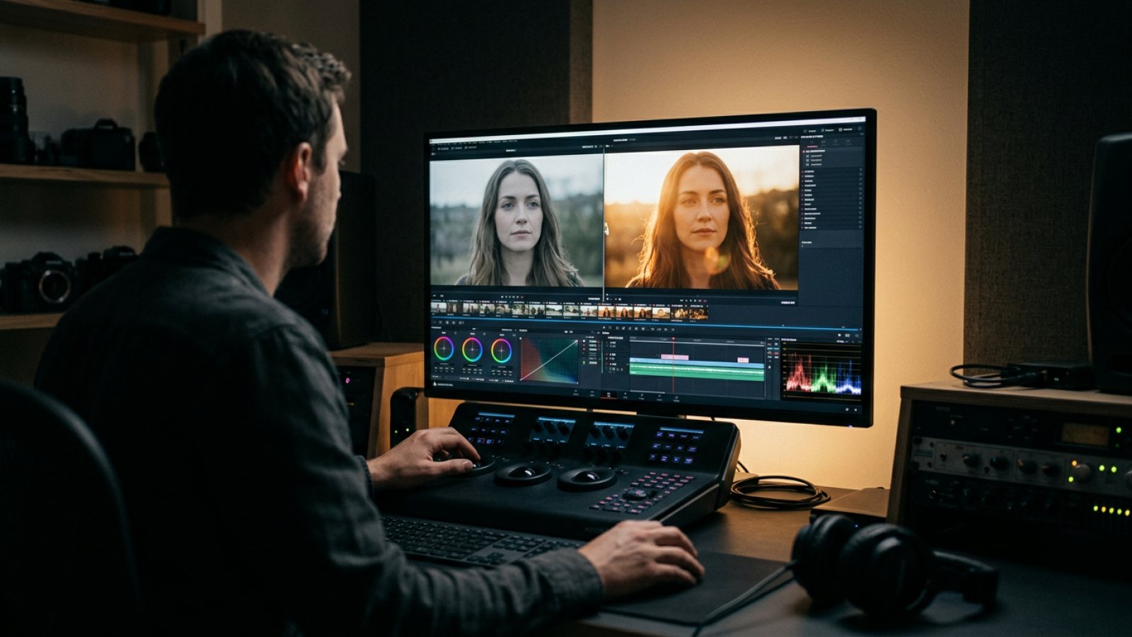 Video editing timeline: Higgsfield Genjutsu alternative